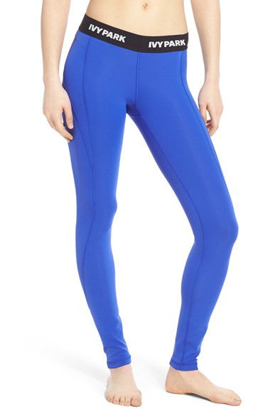IVY PARK 'I' Low Rise Full Length Leggings