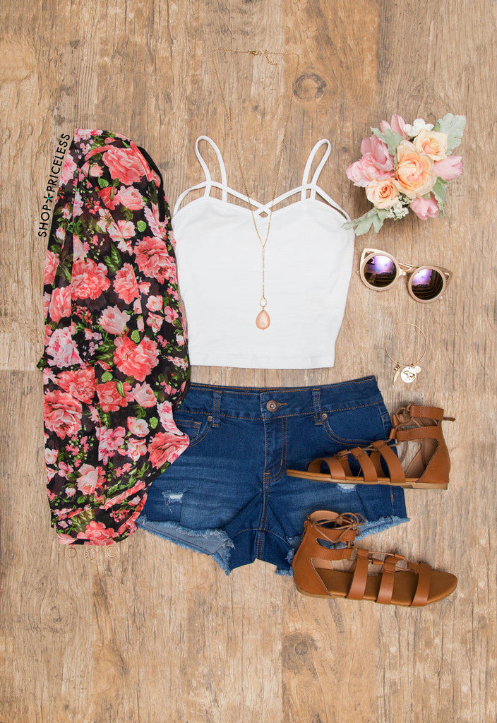 Genie Crop Top - White